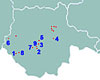 Mapa vesnickch pamtkovch rezervac v Jihoeskm  kraji