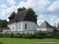 Arel kostela sv. Filipa a Jakuba v obci Mnichovice