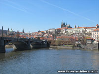 Hlavní město Praha s Pražským hradem na Hradčanech