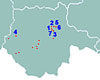Mapa vesnickch pamtkovch rezervac Jihoeskho kraje