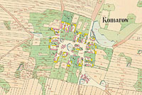 Obec Kleaty na map stabilnho katastru