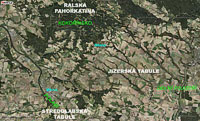 Letecká mapa obce s rozšířenou působností Mělník