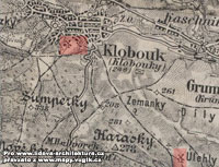 Větrné mlýny na Moravě na mapě III. vojenského mapování