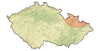 Slezsko a severn Morava - mapa