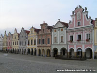 TELČ - domy s renesančními a barokními štíty (UNESCO)