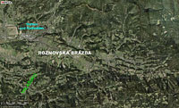 Leteck mapa obce s rozenou psobnost Ronov pod Radhotm