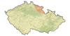 Severní Čechy - mapa