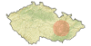 Střední Morava - mapa